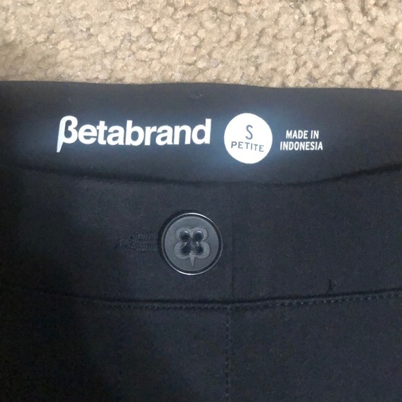 Betabrand Straight Leg Classic Dress Pant Yoga Pants Black Small Petite - Picture 7 of 16